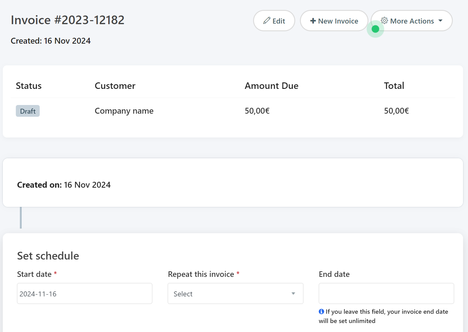 How to create a recurring invoice – AdBooks Help